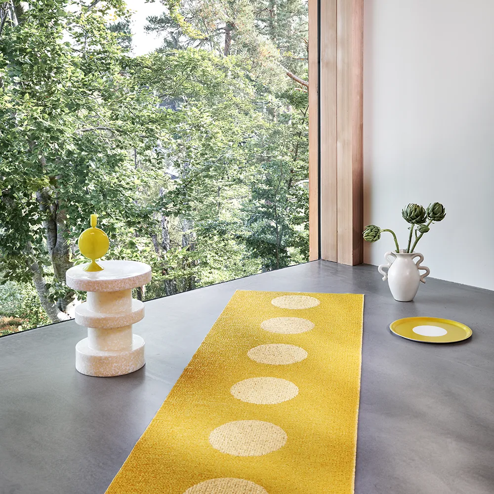 Vera Pop teppich Mustard/Pale Yellow 70 x 360cm
