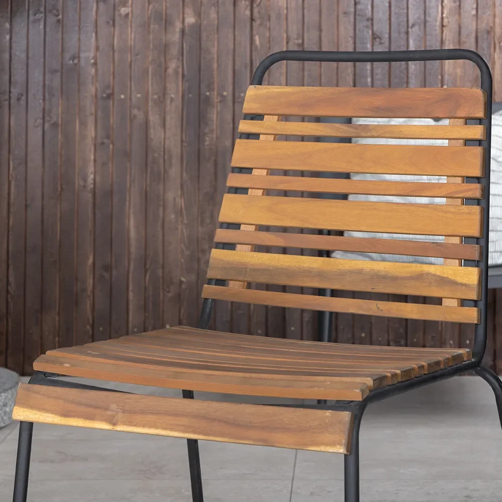 Bois Esszimmerstuhl Akazie 2er-Pack