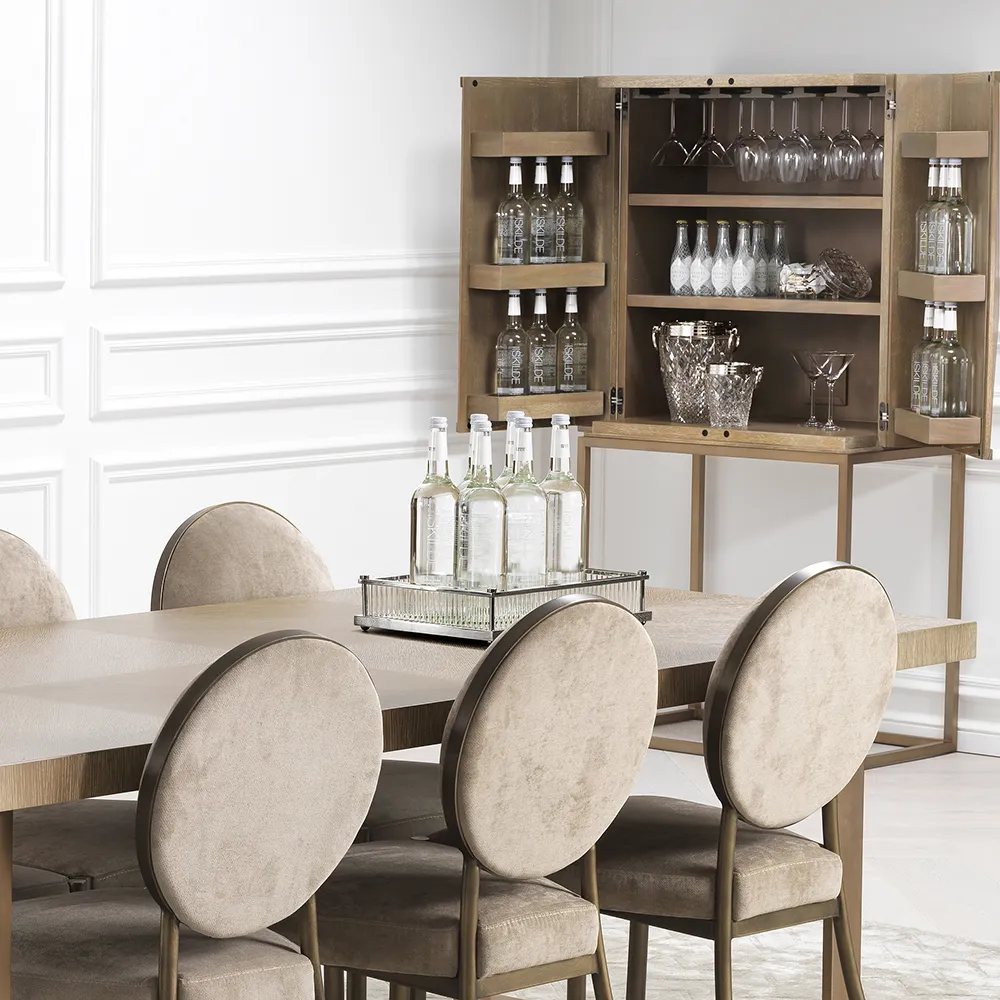 Cora Tablett Rechteckig Nickel Finish