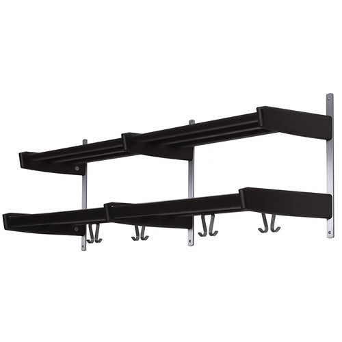 Meja Hutablage 115 cm 2 Einlegeböden Eiche schwarz gebeizt