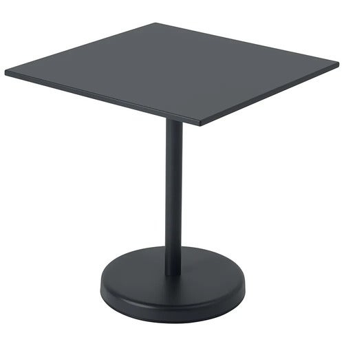 Linear Steel Bistrotisch 70x70 cm Anthracite Black