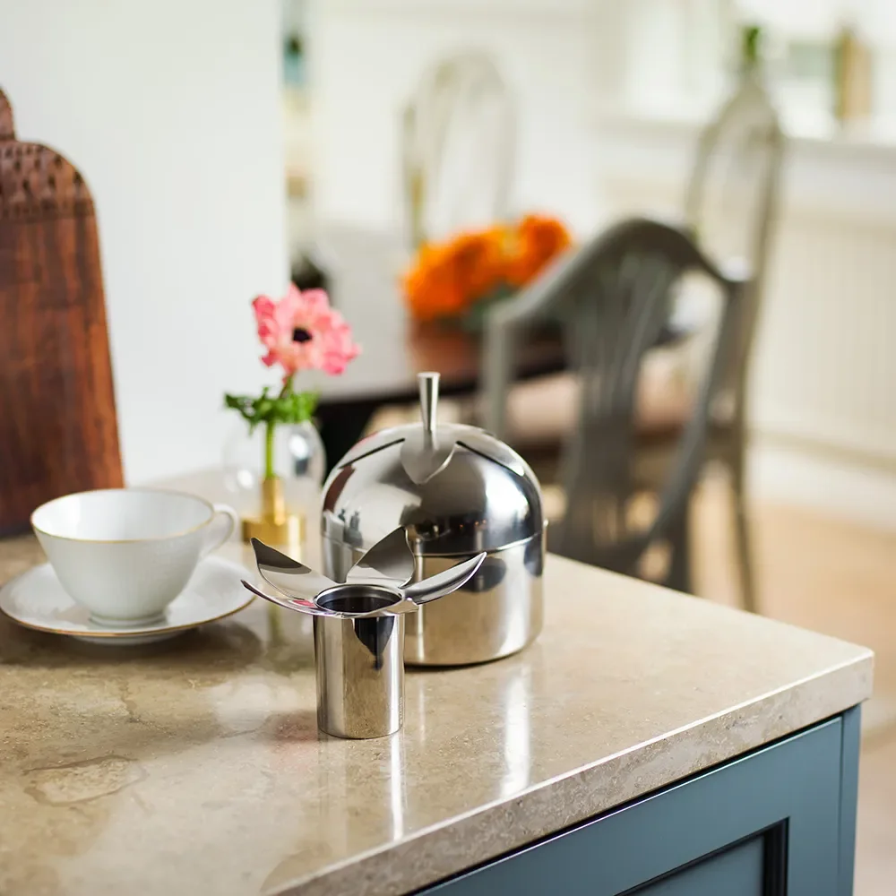 Blad Kaffee und Tee Dose Steel Small