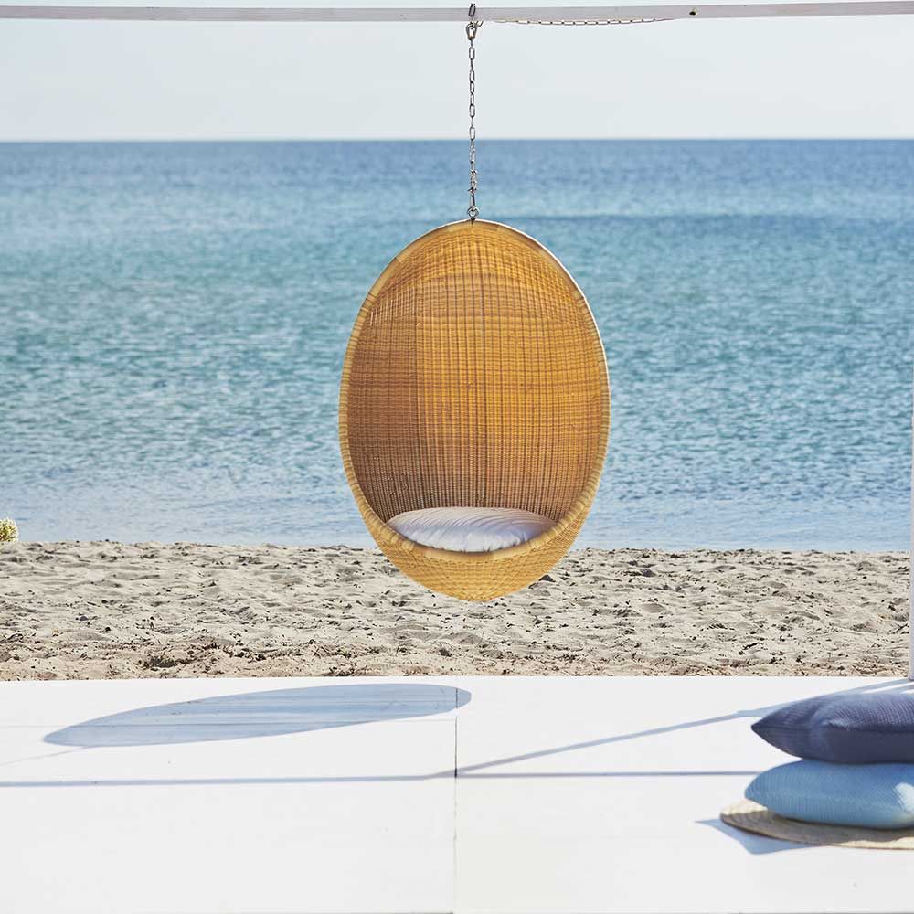 The Hanging Egg Chair Outdoor, Schwarz