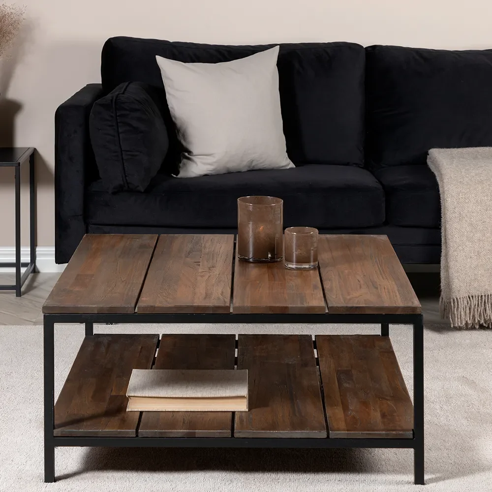 Padang Couchtisch 80x80 cm Teakholz