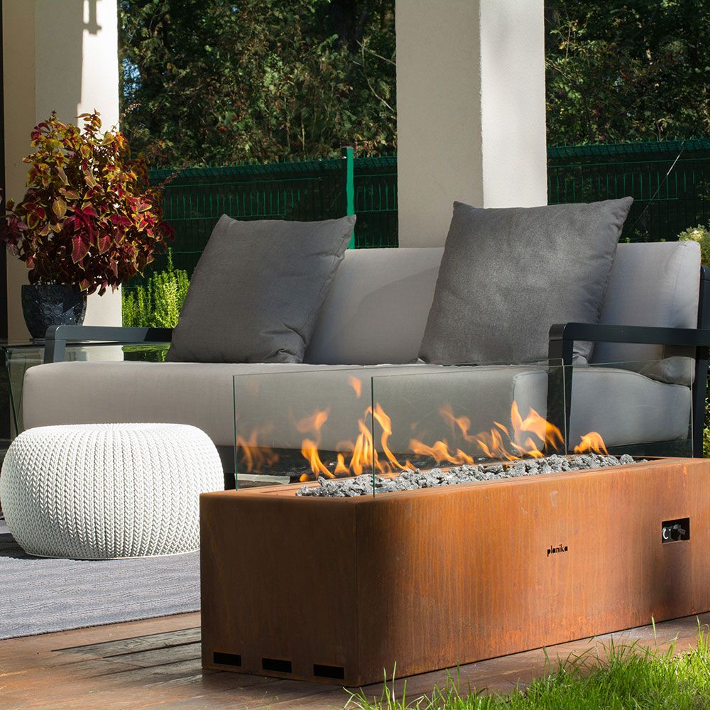 Galio Corten Manual Erdgaskamin 