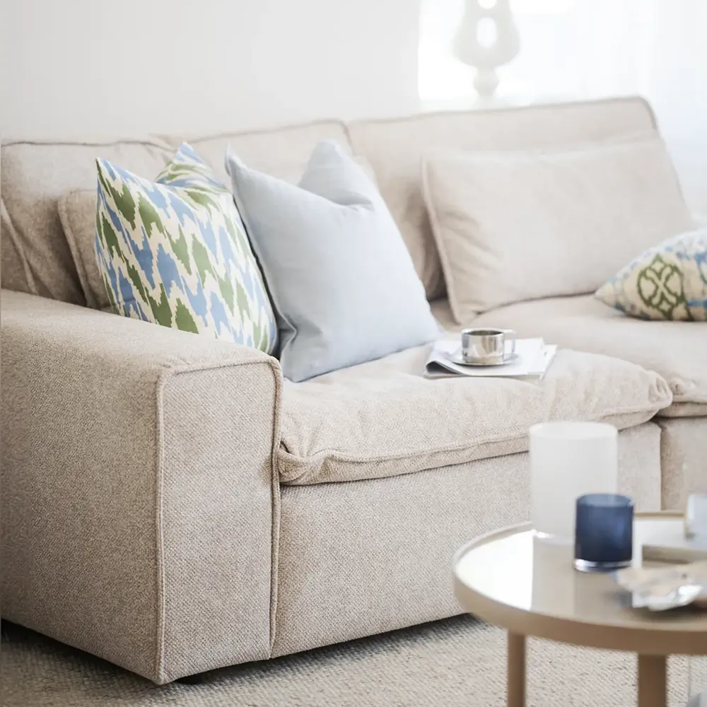 Rawlins Sofa 3-Sitzer Stoff Bobby beige