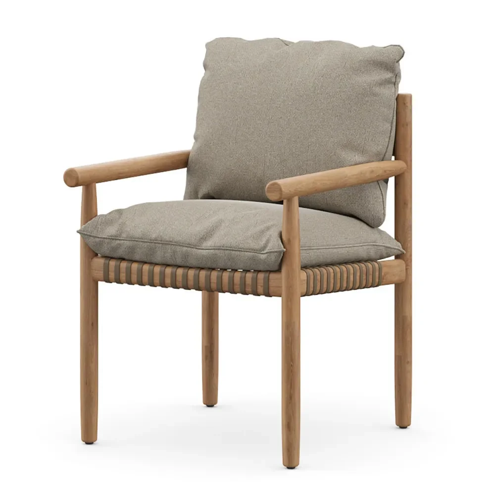 TIBBO Armlehnstuhl BPR teak 0205 vulcano matte 0122