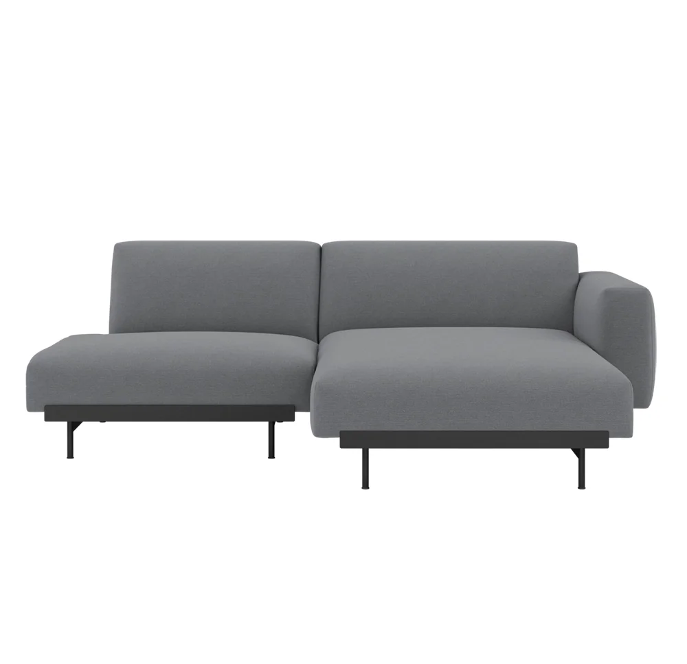 , In Situ 2-Sitzer-Modulsofa - Config 7 - Ocean80/Schwarz