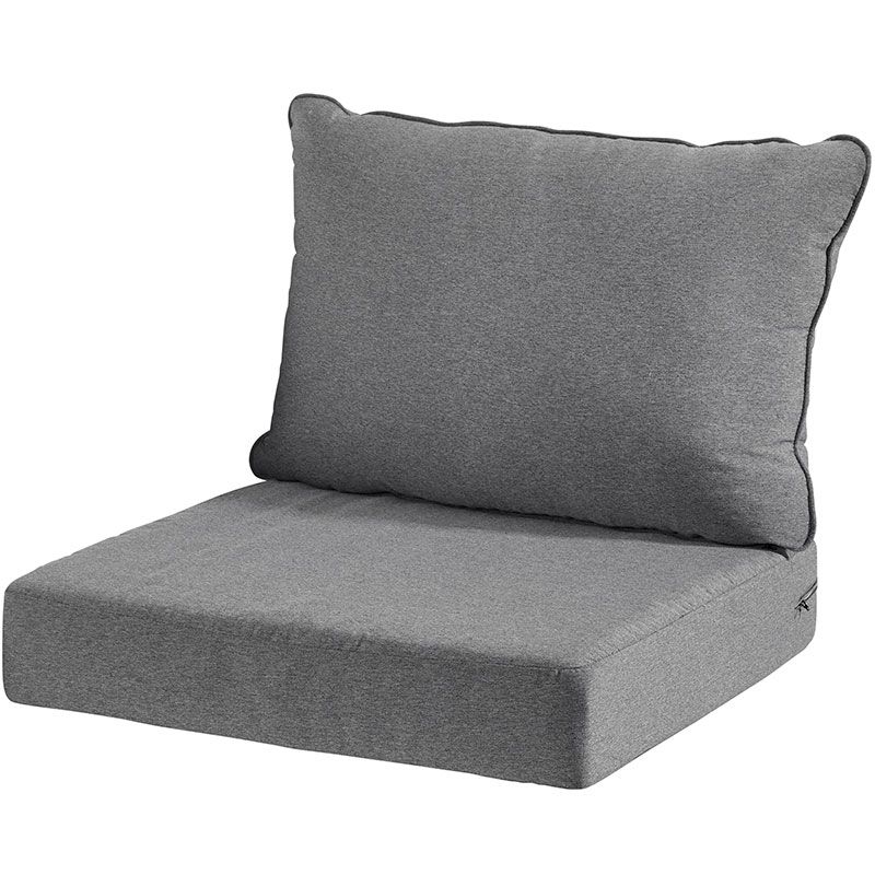 Kissen Künstliche Rattan Sofa Charcoal grau