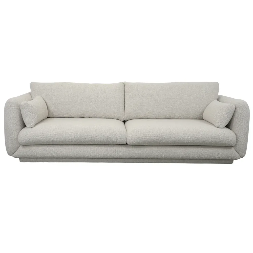 Bloom 3-Sitzer Sofa mit Sockel Sand