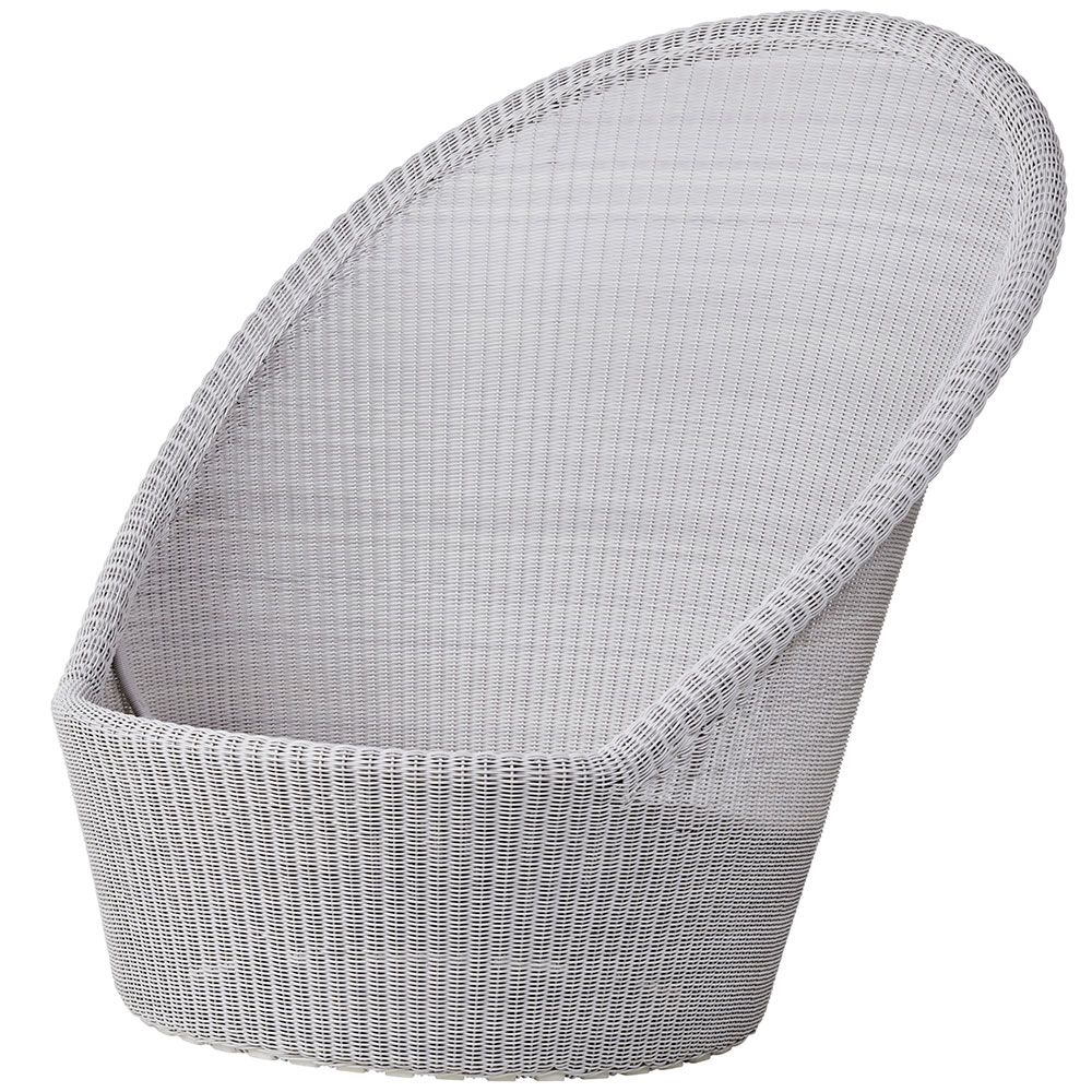 Kingston Lounge Sessel Weiß Grau