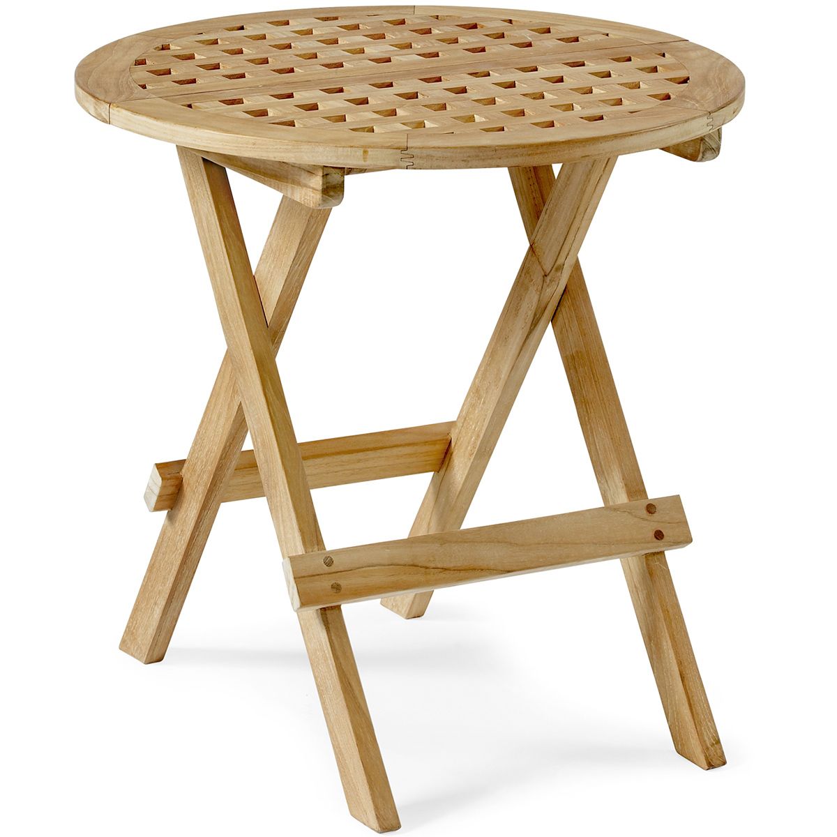 Kreta Beistelltisch 50 cm Teak 