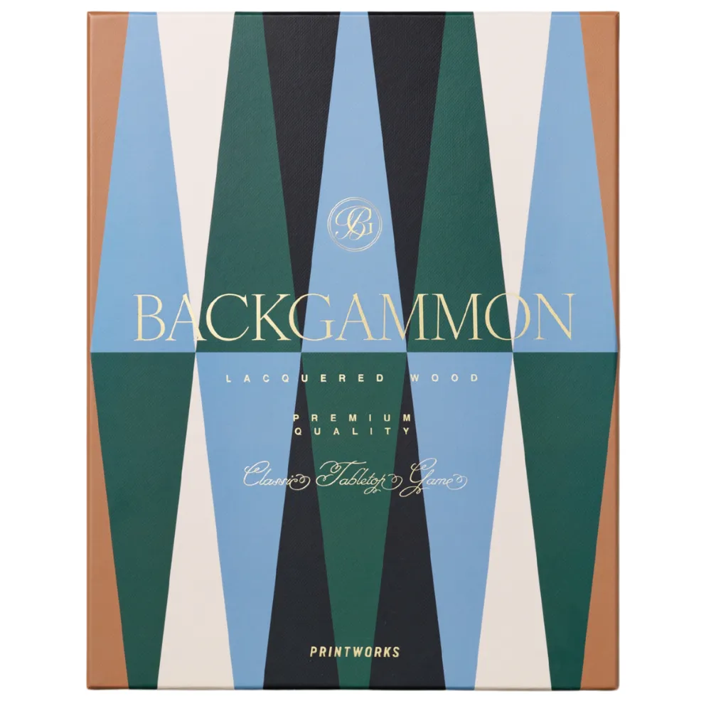 Backgammon Lackiert