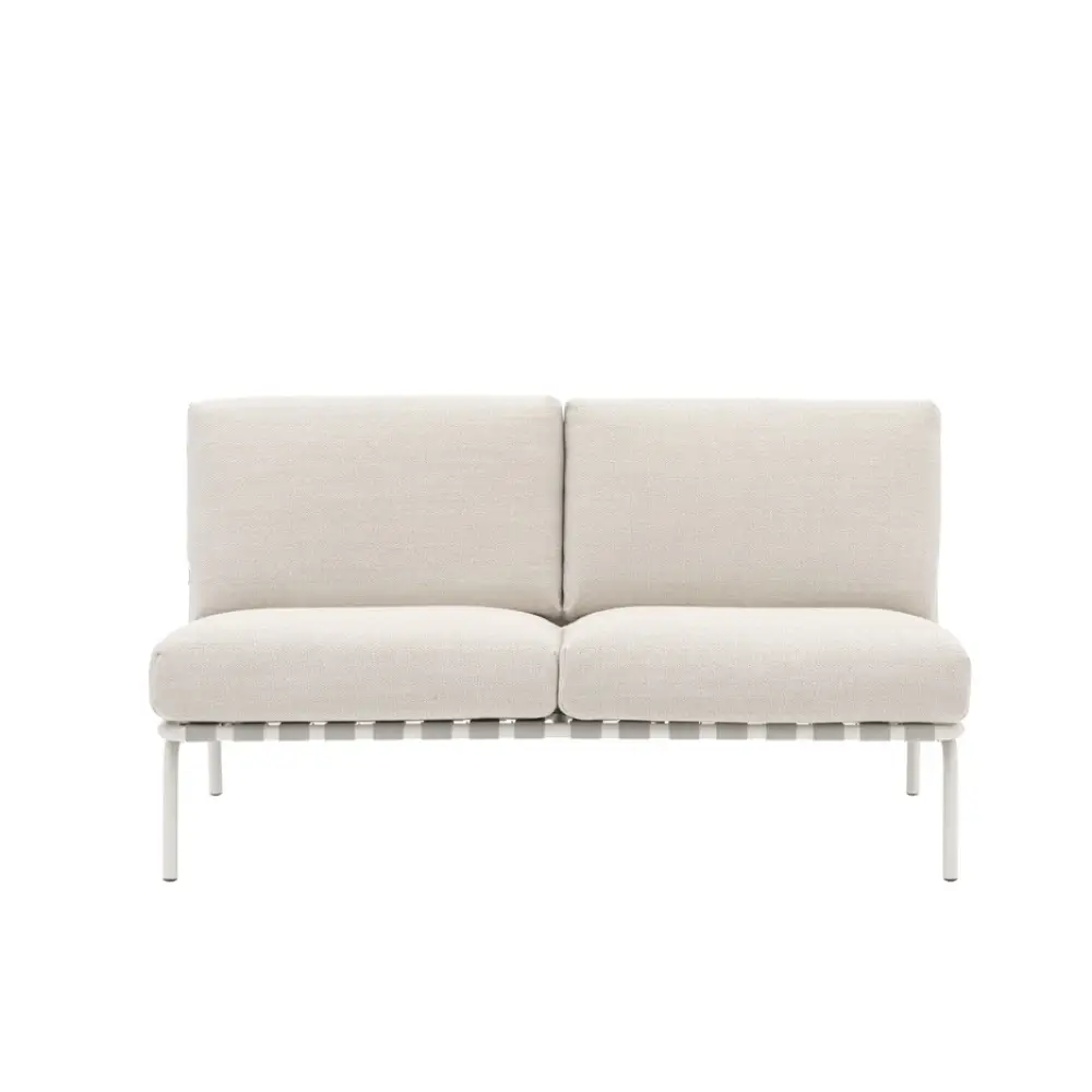 Lounge-Sofa Settle 2-seater Laze 1/Grey