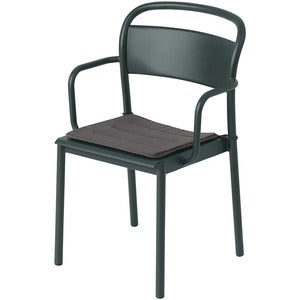 Linear Steel Sitzkissen Dark Grey 