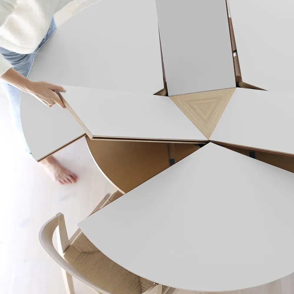 Sm33 Tisch Eiche Weißöl/weißes Nano-Laminat