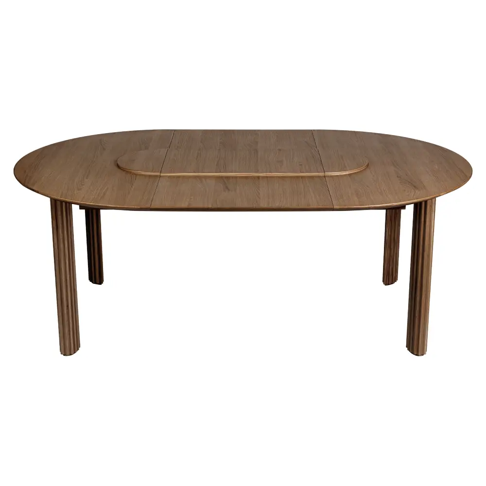 Comfort Circle Esstisch mit Verlängerung 132-202x132 Dark Oak