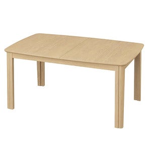 SM107 Esstisch 101x160-316-368 cm lackierte Eiche