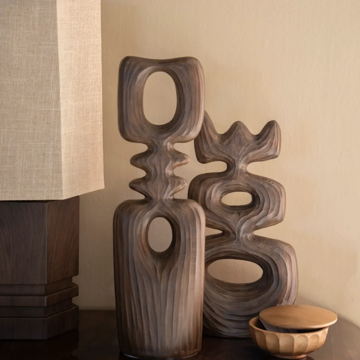 Kazari 2 15,5x7,5x50 cm Polyresin Braun