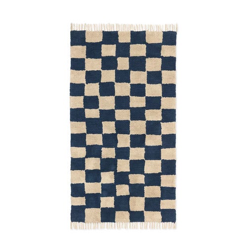Waschbarer Teppich Mara Deep Blue
