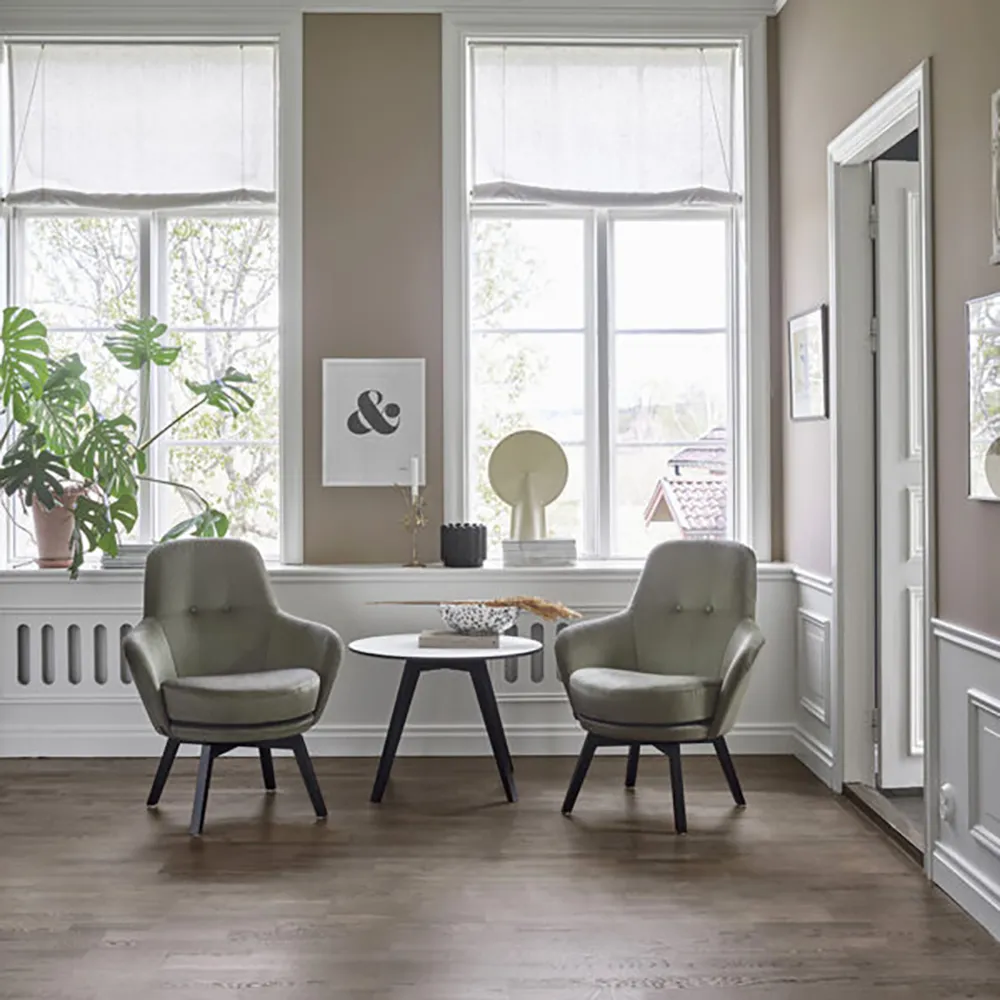 Gaga Sessel Stoff B schwarze Beine