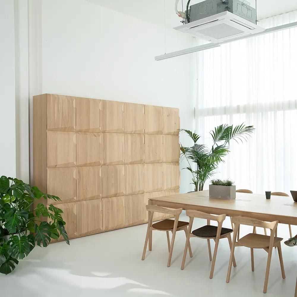 Bok Esszimmerstuhl Eiche/Cognac Leder