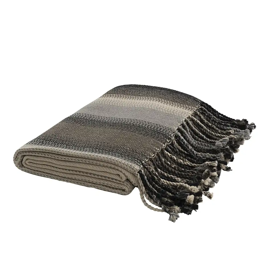 Überwurf Adonis 130x180cm Streifen braun