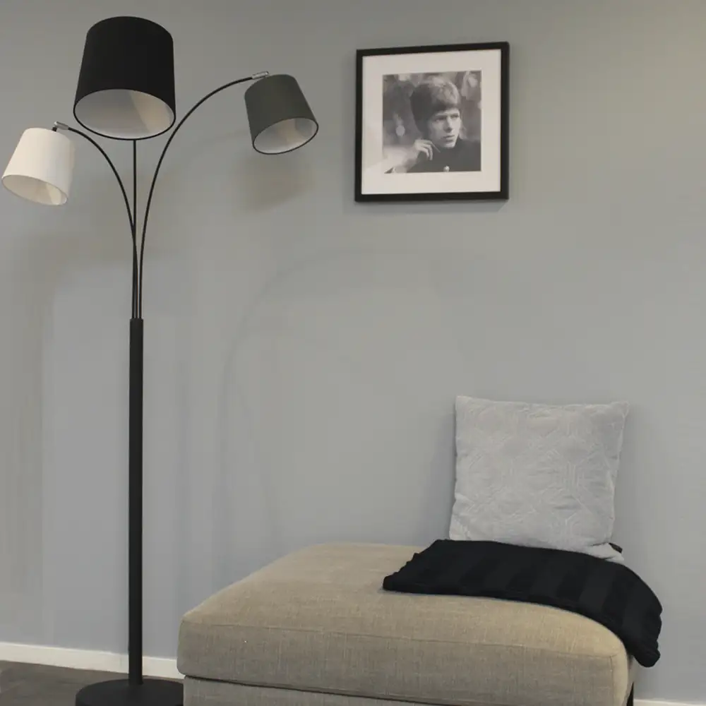 Foggy Stehleuchte 3 Sand schwarz