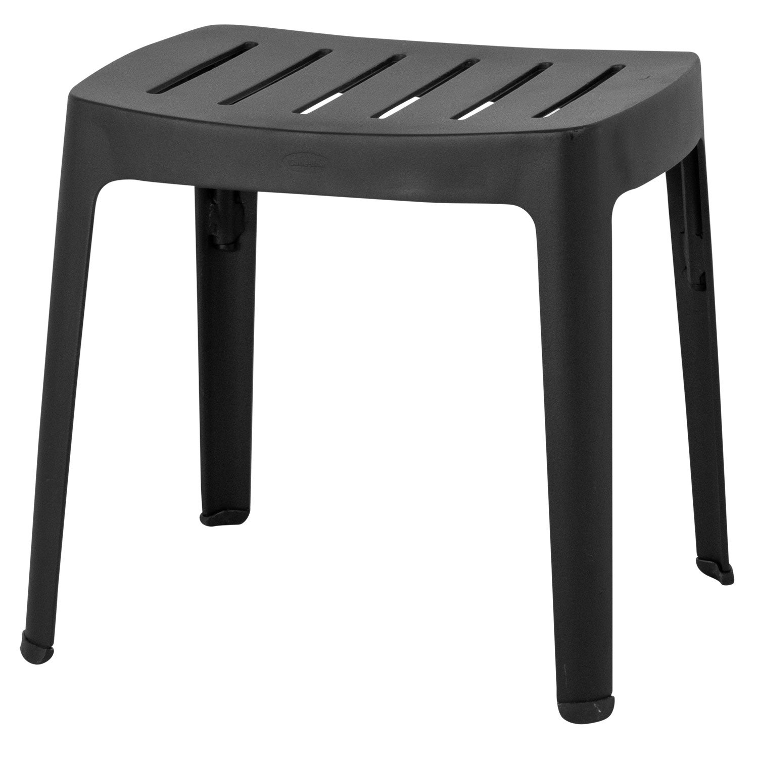 Cut Hocker Black Aluminium