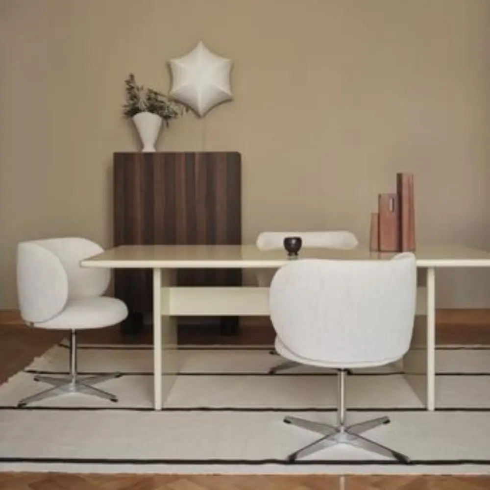 Calm Kelim Teppich 200x300 cm - Off-white/Coffee