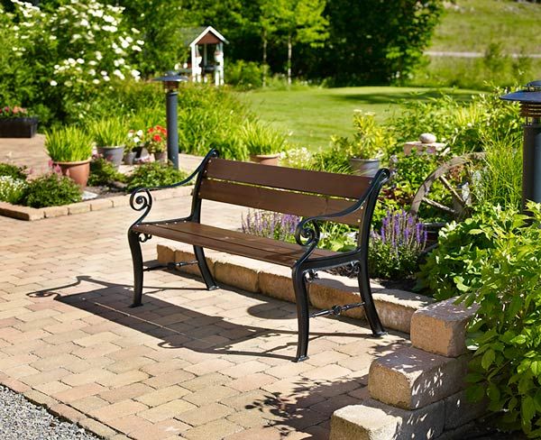 Köpenhamn Parkbank schwarz/java