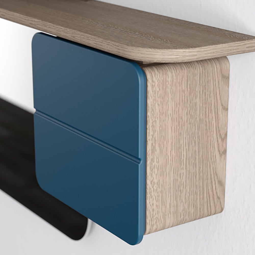 One More Look Spiegel eiche/Petrol Blue