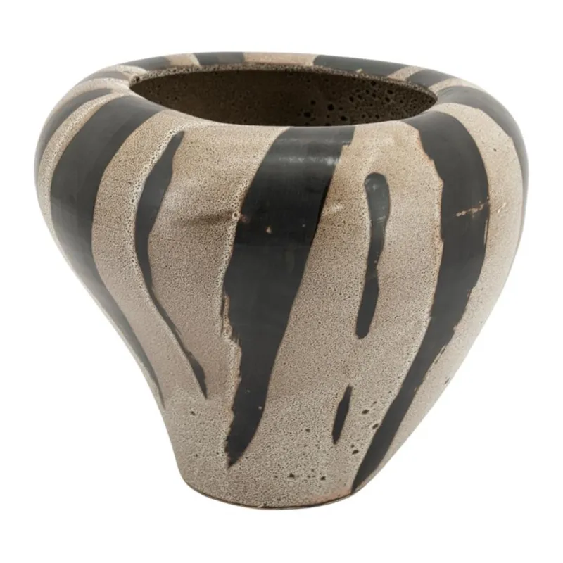 Zen large Vase 24,5x24,5x43,5 cm Steinzeug Multicolour