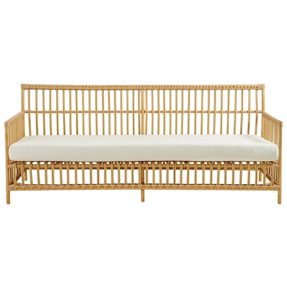 Caroline 3-Sitzer Sofa Künstliches Rattan Natur