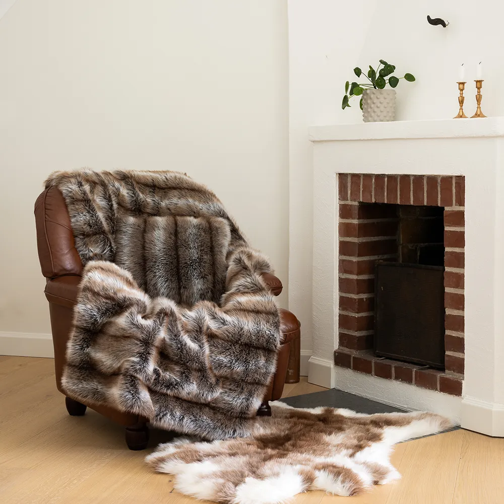 Hunter Decke 140x220 cm Brown