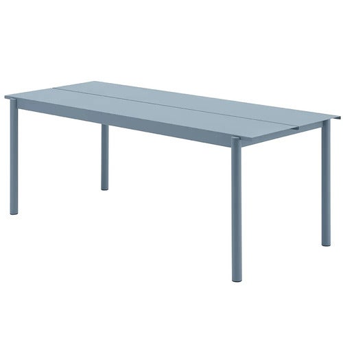 Linear Steel Esstisch 200X75 cm Pale Blue 