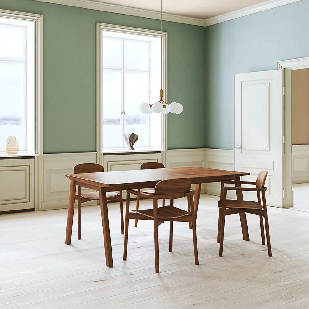 SM140 Esstisch 100x174 cm Nussbaum Natur geölt