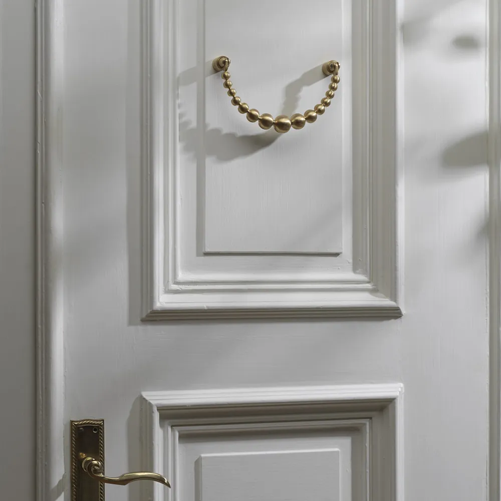 Türklopfer Messing gebürstet