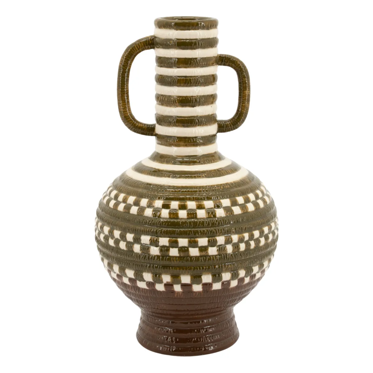 Vloom 2 Vase 21x21x36,7 cm Steingut Multicolour