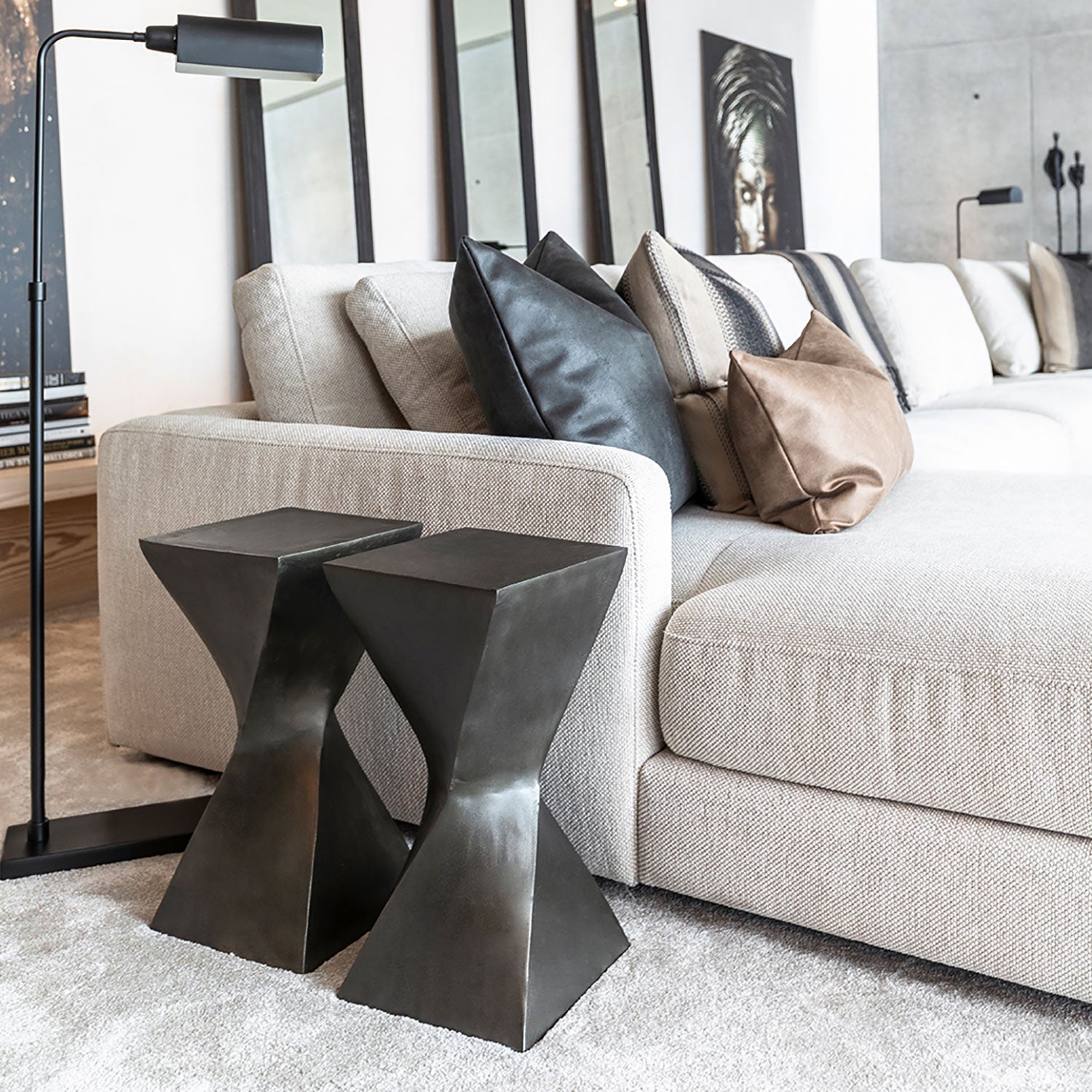 Filato Beistelltisch anthrazit