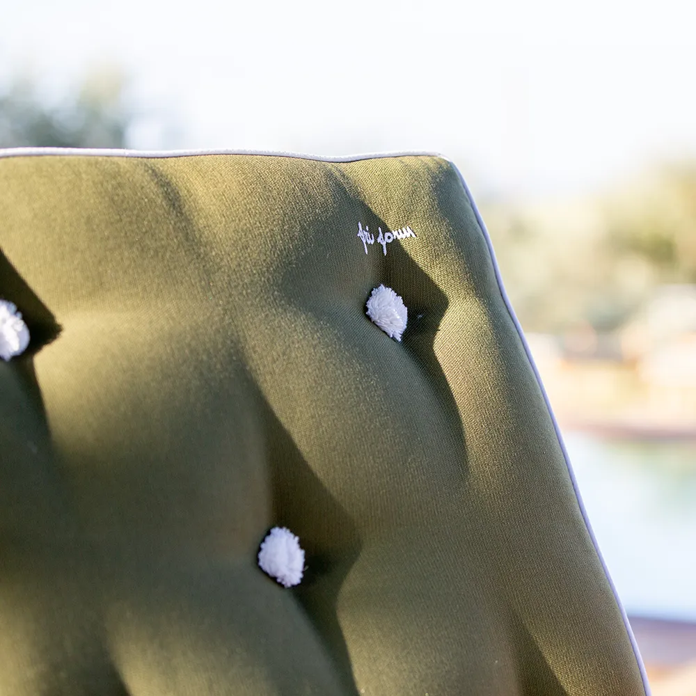 Kissen 55 X 55 cm Khaki Grün