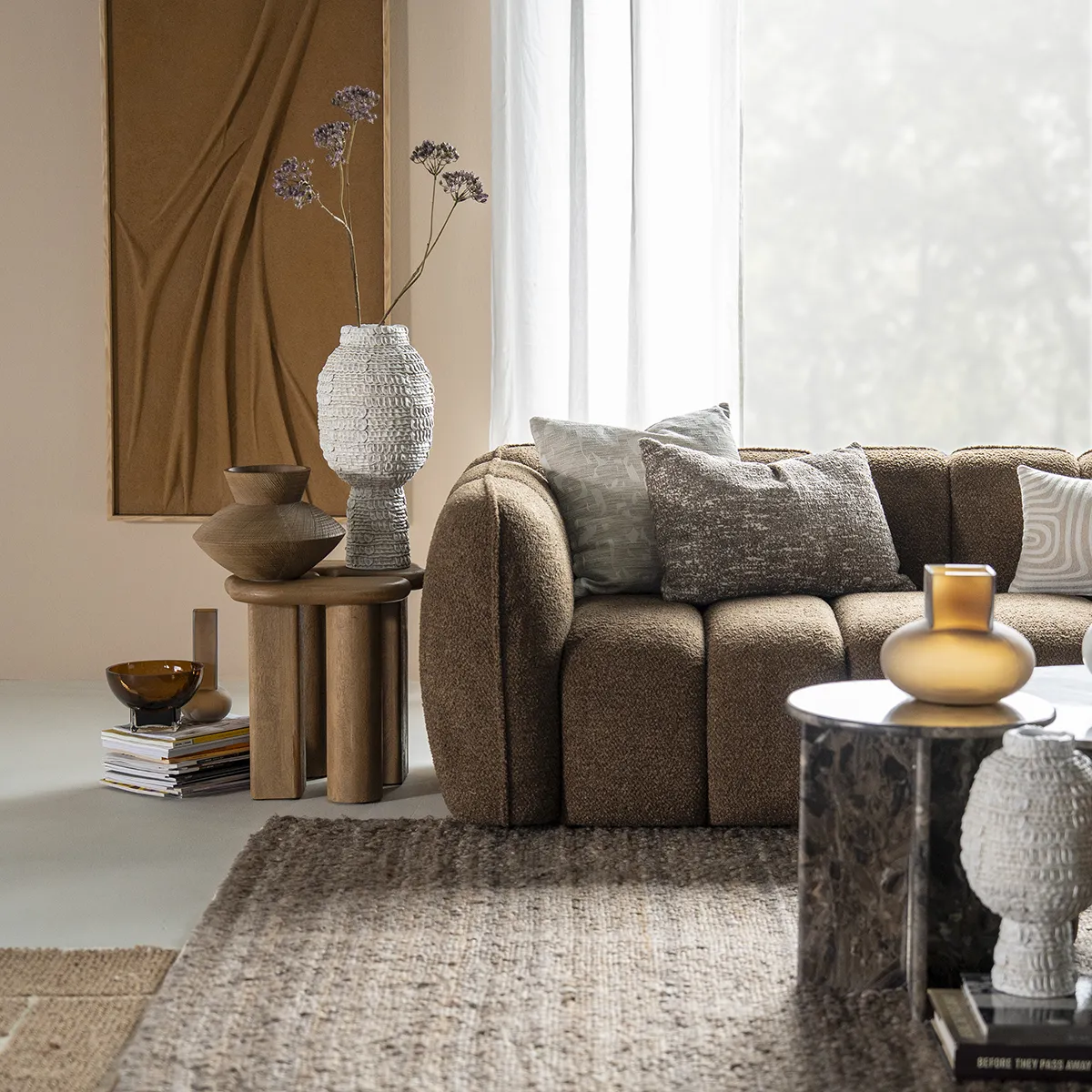 Sofa Cubetto (2,5-Sitzer) Brown