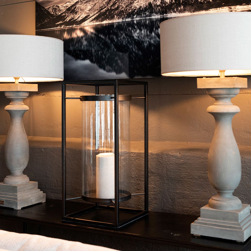 Sonoma Kerzenlaterne Klein Schwarz