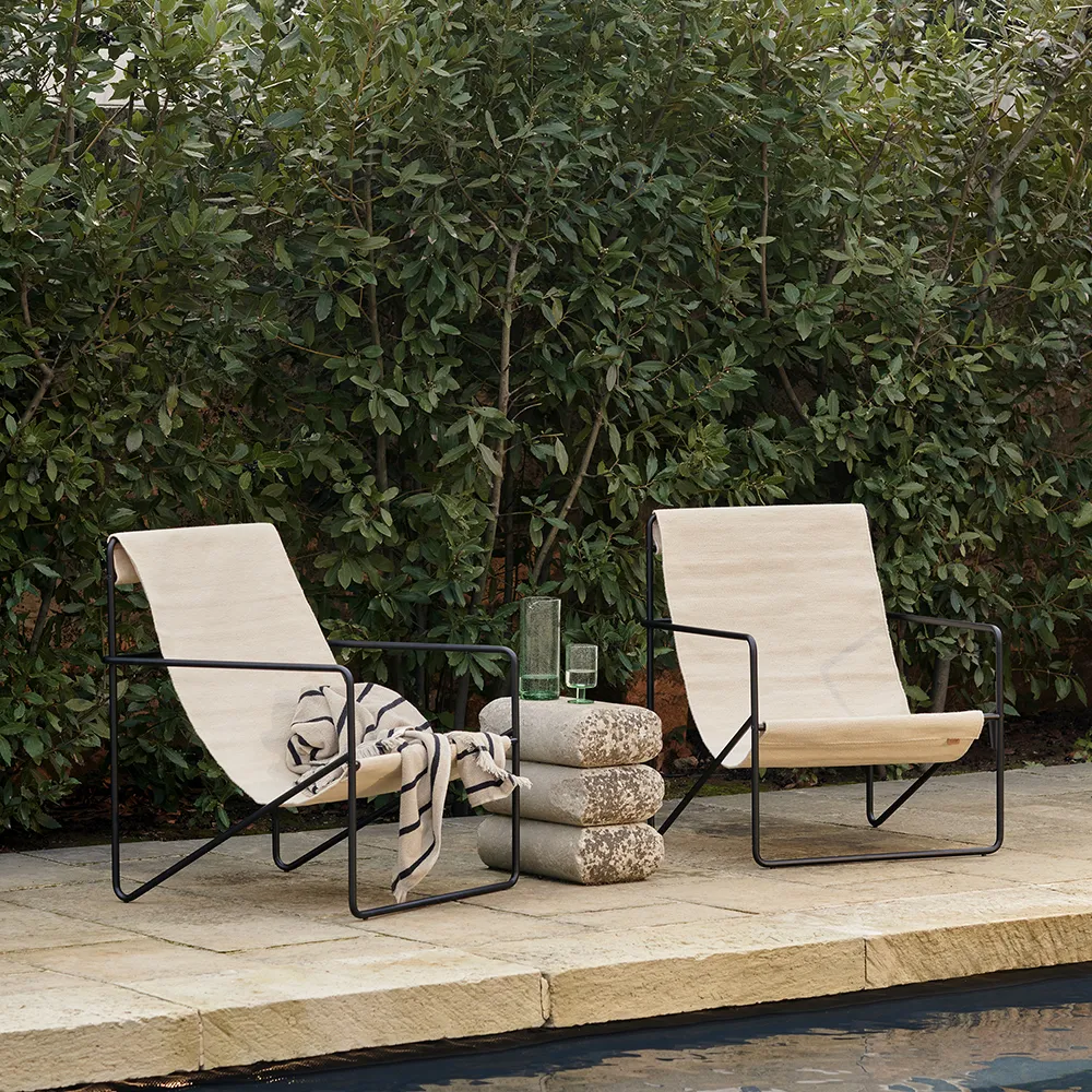 Desert Lounge Sessel Black/Cloud