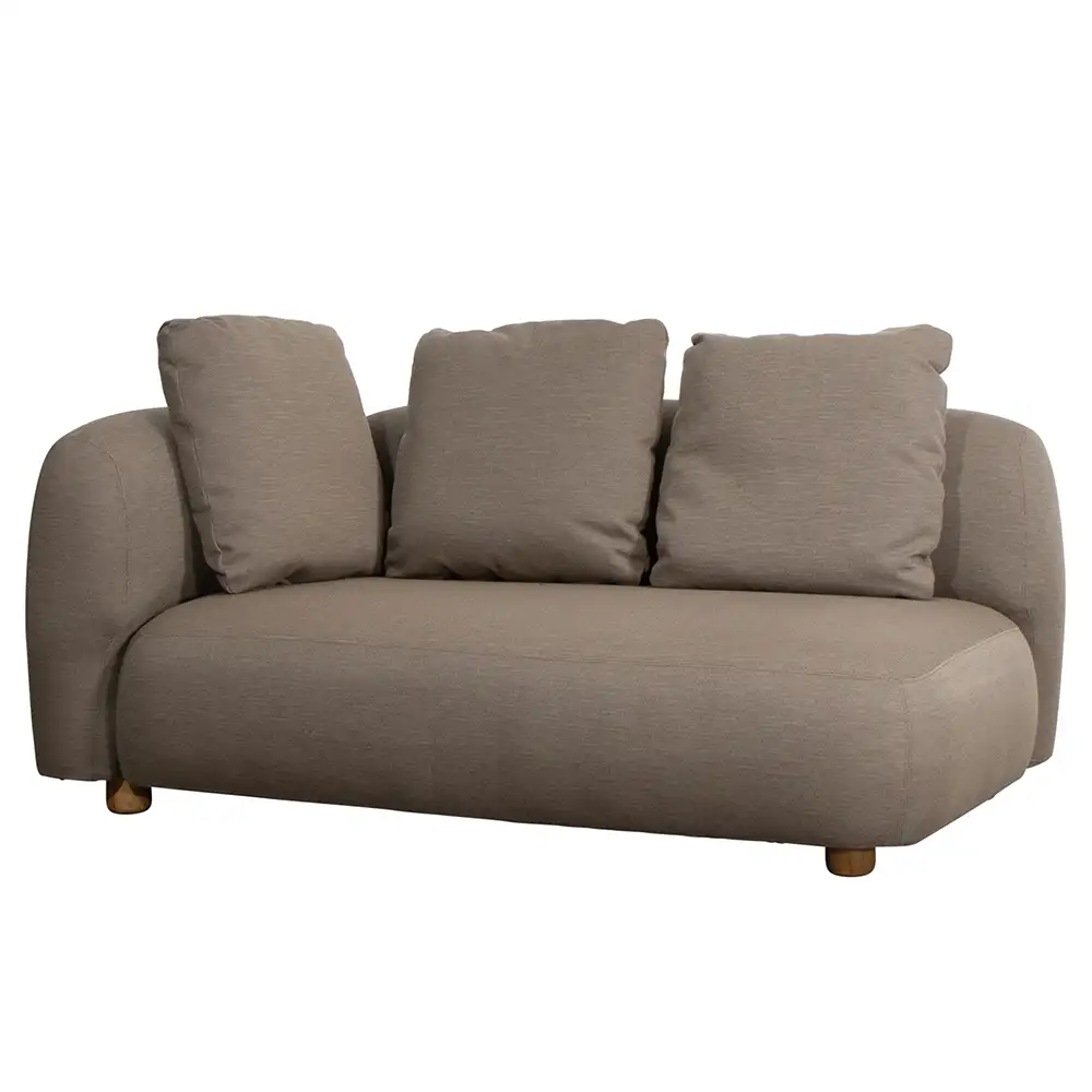 Captura 2 Sitzer Sofa rechtes Modul inkl. Cane Line Airtouch Rücken taupe 