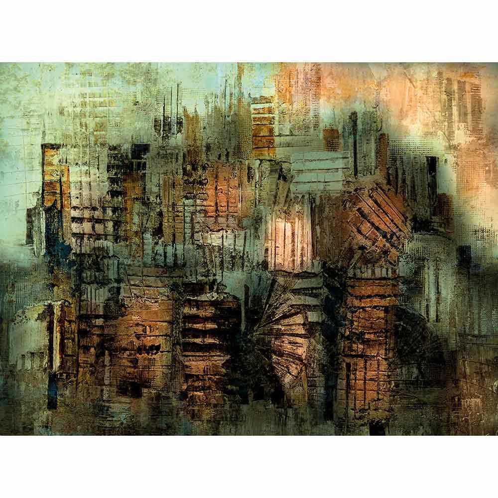 Wanddekoration Asiatische Nacht 120X80 cm