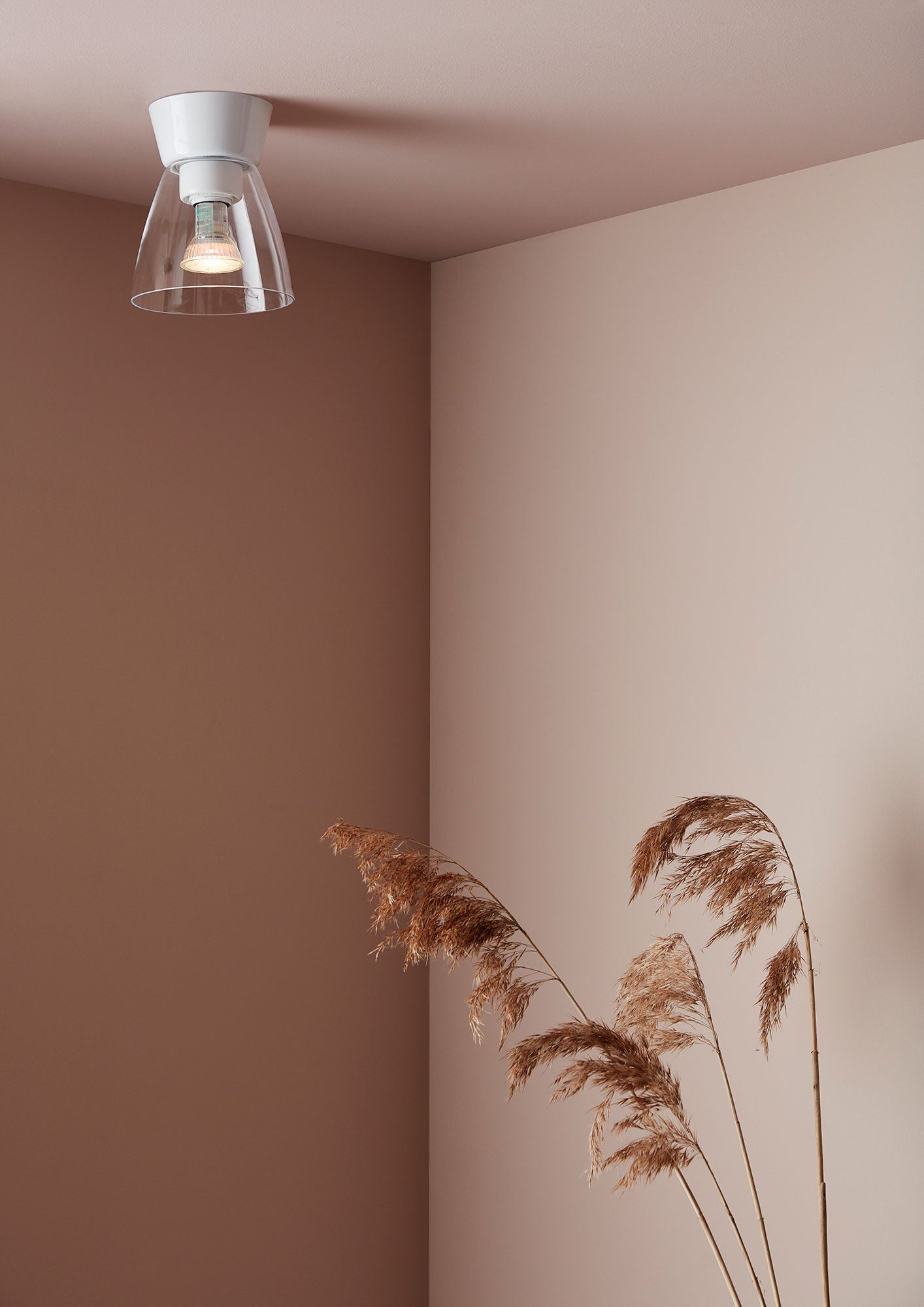 Bizzo Ceiling D165 Hellweiß/Palmenglas