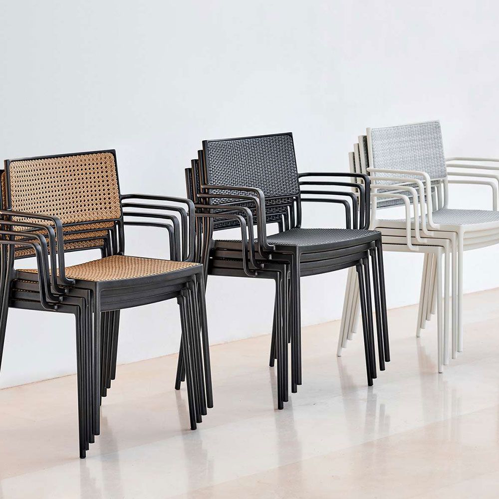 Less Stapelstuhl Französisch Geflecht