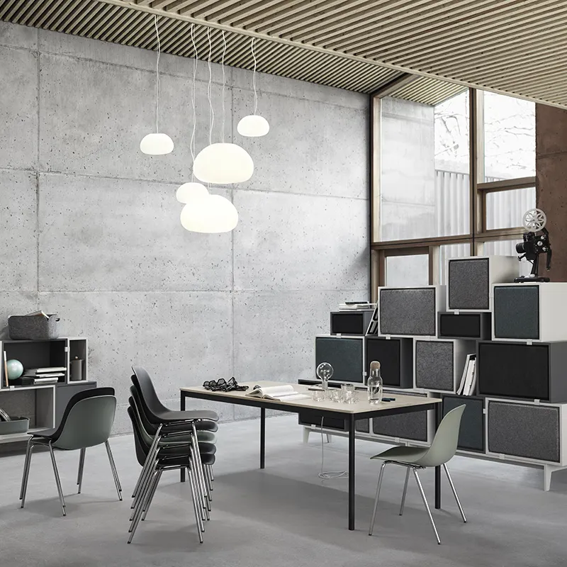 Fluid Pendelleuchte Small - Opal White