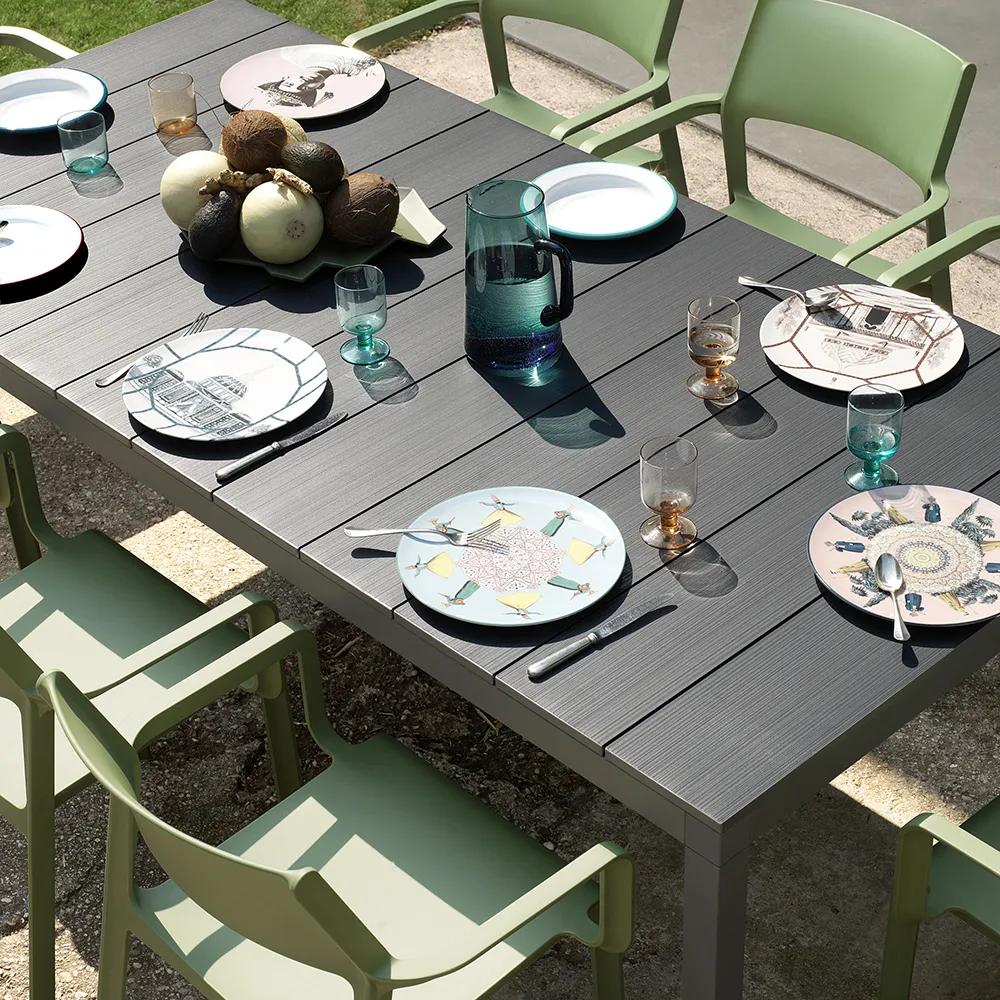 Rio Alu Esstisch 140//210x85 cm Anthracite